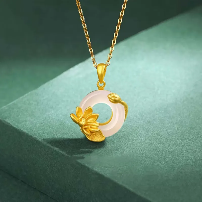 Hua Xi Fu Jewelry Chalcedony Necklaces Women's-1