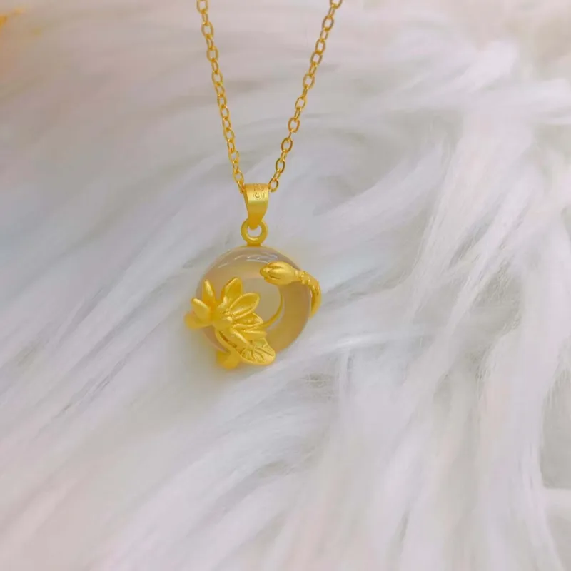 Hua Xi Fu Jewelry Chalcedony Necklaces Women's-2