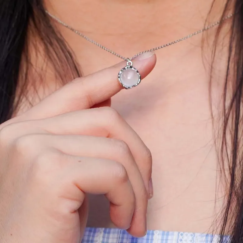 Hua Xi Fu Jewelry Chalcedony Necklaces Women's-5