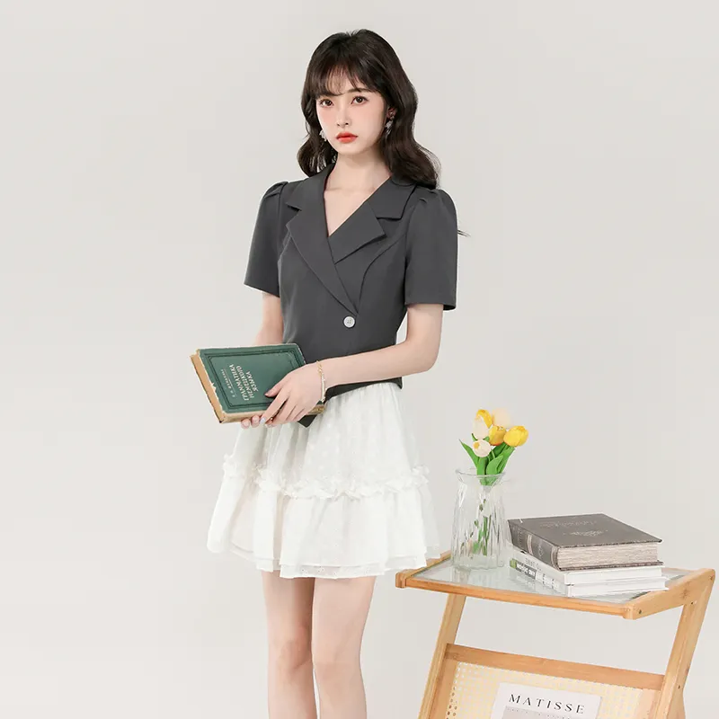 SNZX Two Piece Skirt Sets Women's-3