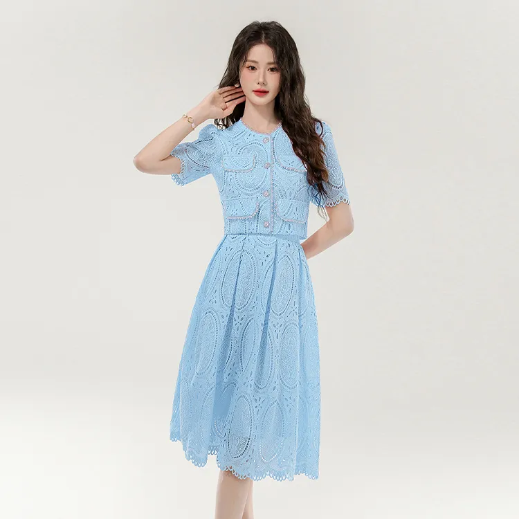 SNZX Two Piece Skirt Sets Women's-5