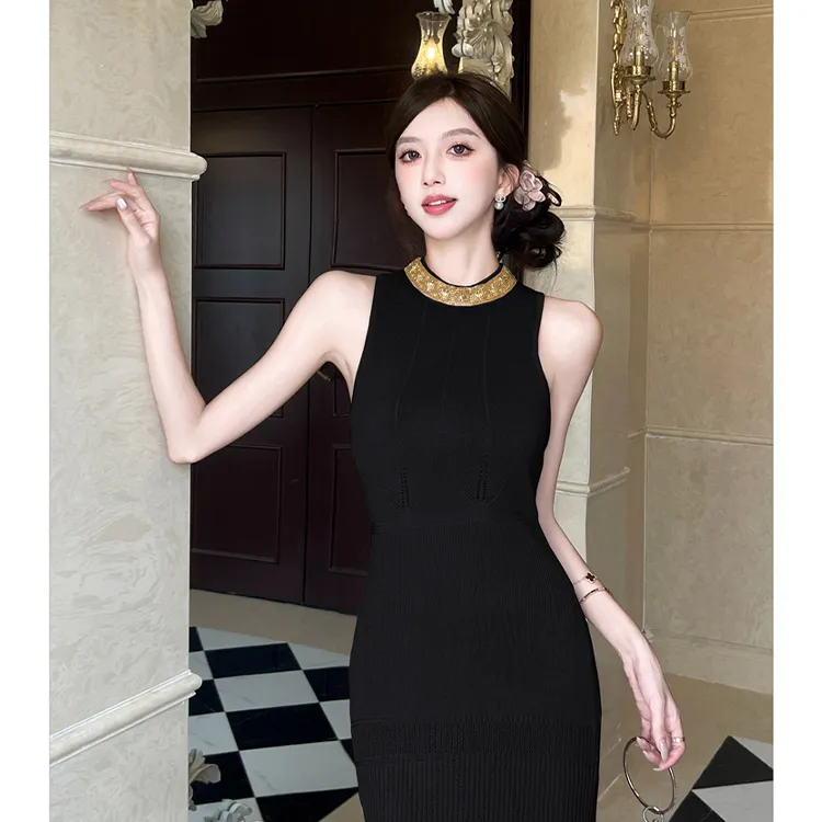 SNZX Sleeveless Dresses Women's-6