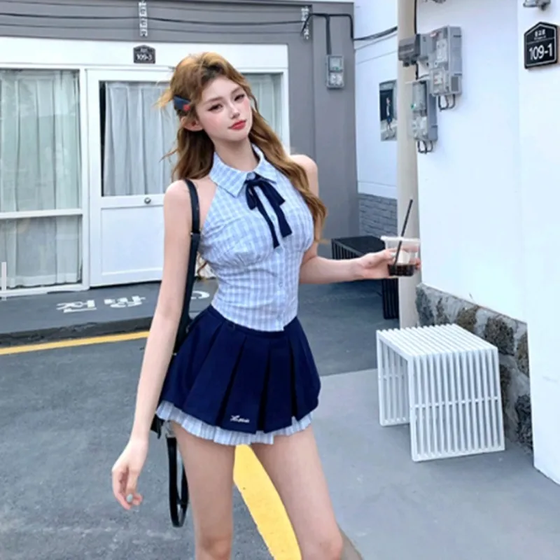 SNZX Two Piece Skirt Sets Women's-4