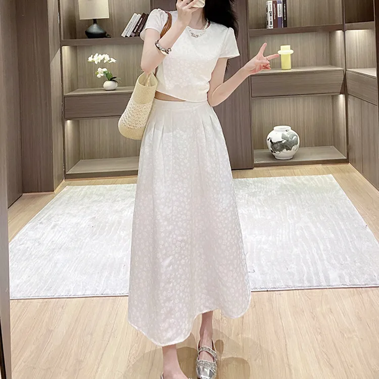 SNZX Two Piece Skirt Sets Women's-3