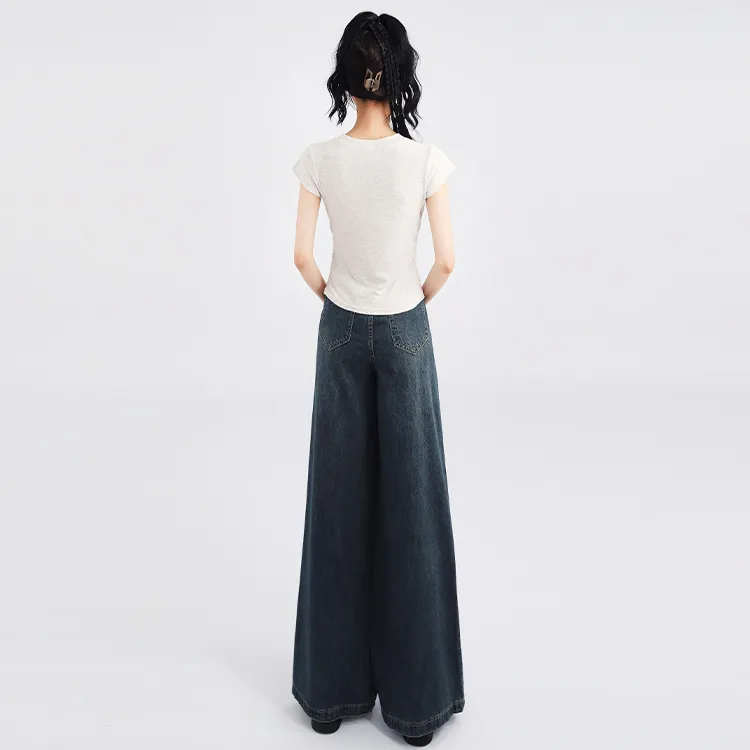 SNZX Jeans Women's Vintage Blue-2