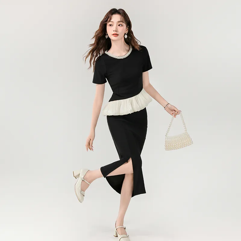 SNZX Two Piece Skirt Sets Women's-2
