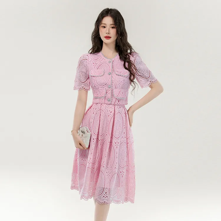 SNZX Two Piece Skirt Sets Women's-3