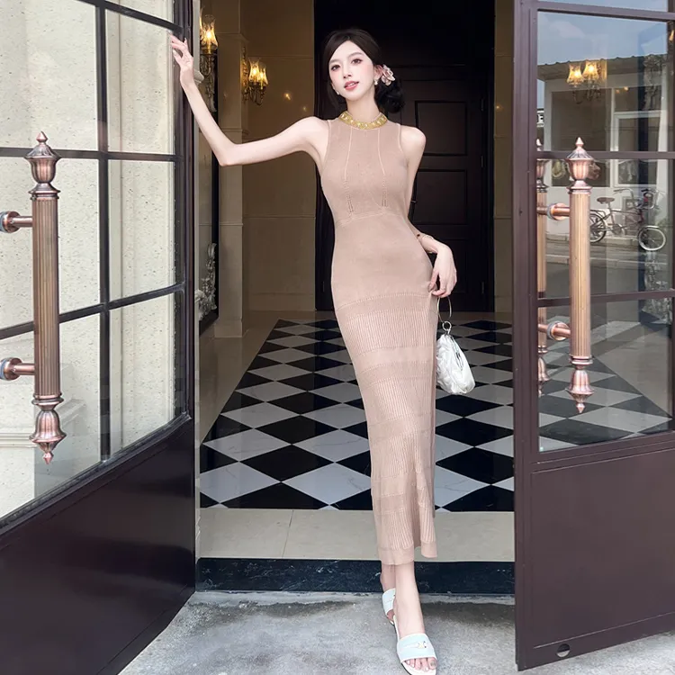 SNZX Sleeveless Dresses Women's-3