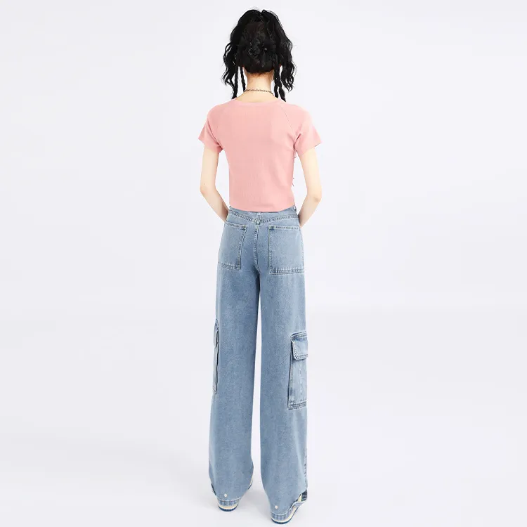 SNZX Jeans Women's Denim Blue-2