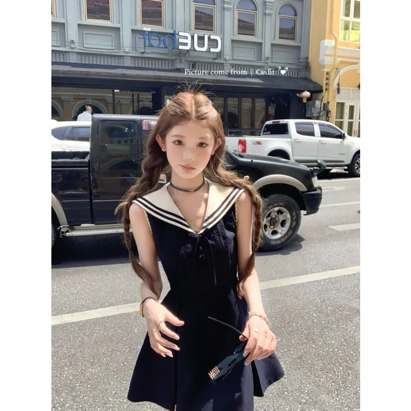 SNZX Sleeveless Dresses Women's-14