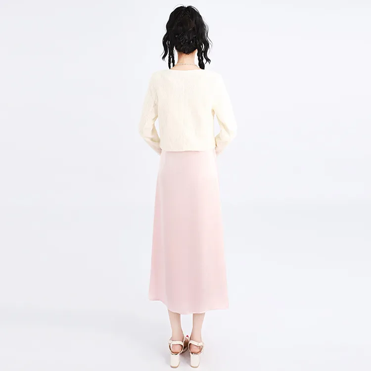 SNZX Slip Dresses Women's Pink-2