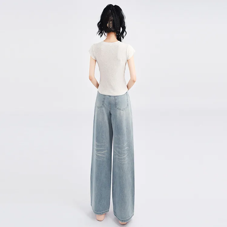 SNZX Jeans Women's Light Blue Pants-2