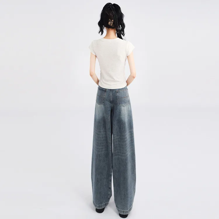 SNZX Jeans Women's Vintage Blue-2