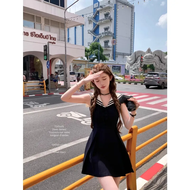 SNZX Sleeveless Dresses Women's-12