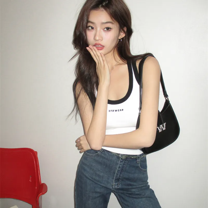 SNZX Tank Tops Women's White-3