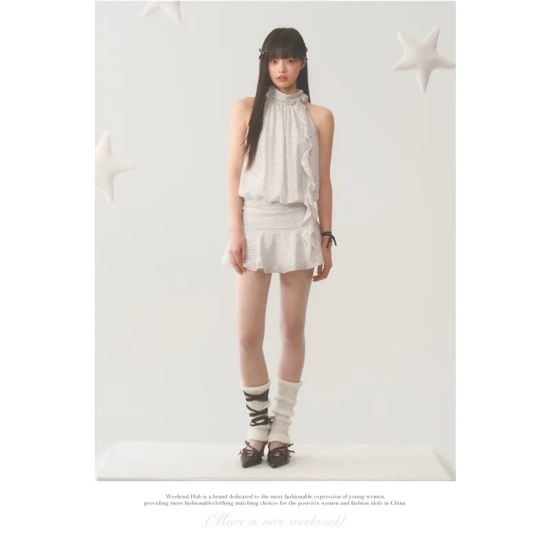 SNZX Slip Dresses Women's White Dress-3