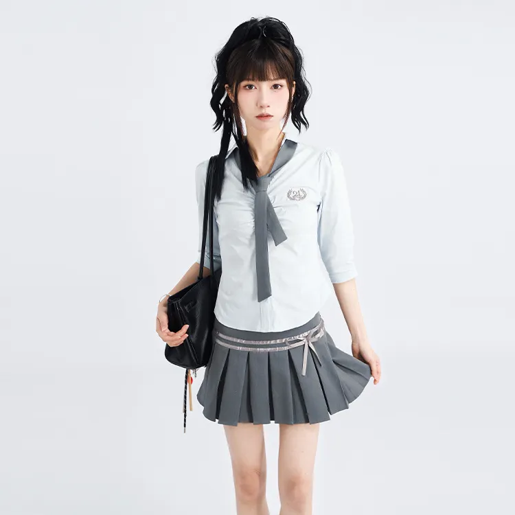 SNZX Two Piece Skirt Sets Women's-2