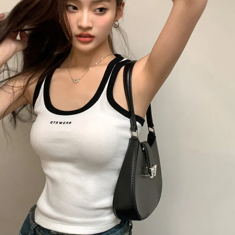 SNZX Tank Tops Women's White-5