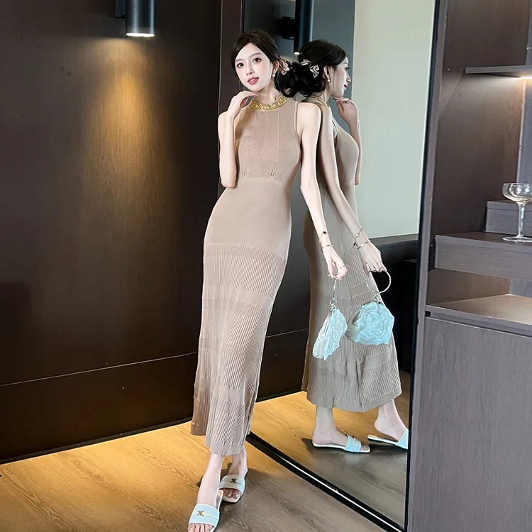SNZX Sleeveless Dresses Women's-2