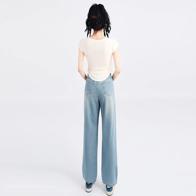 SNZX Jeans Women's Blue Pants-2