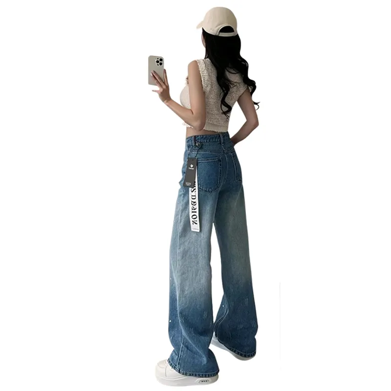 SNZX Jeans Women's Gradient Blue-1