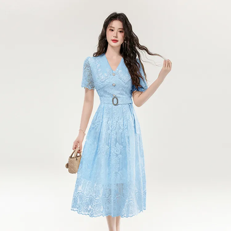 SNZX Short Sleeved Dress Women's-5