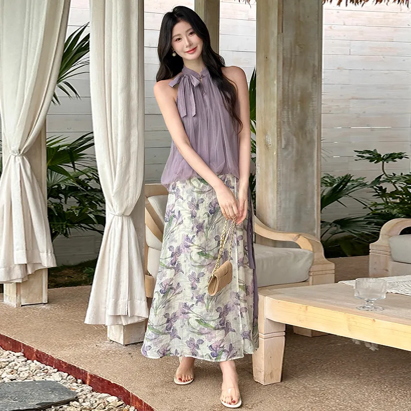 SNZX Two Piece Skirt Sets Women's-2