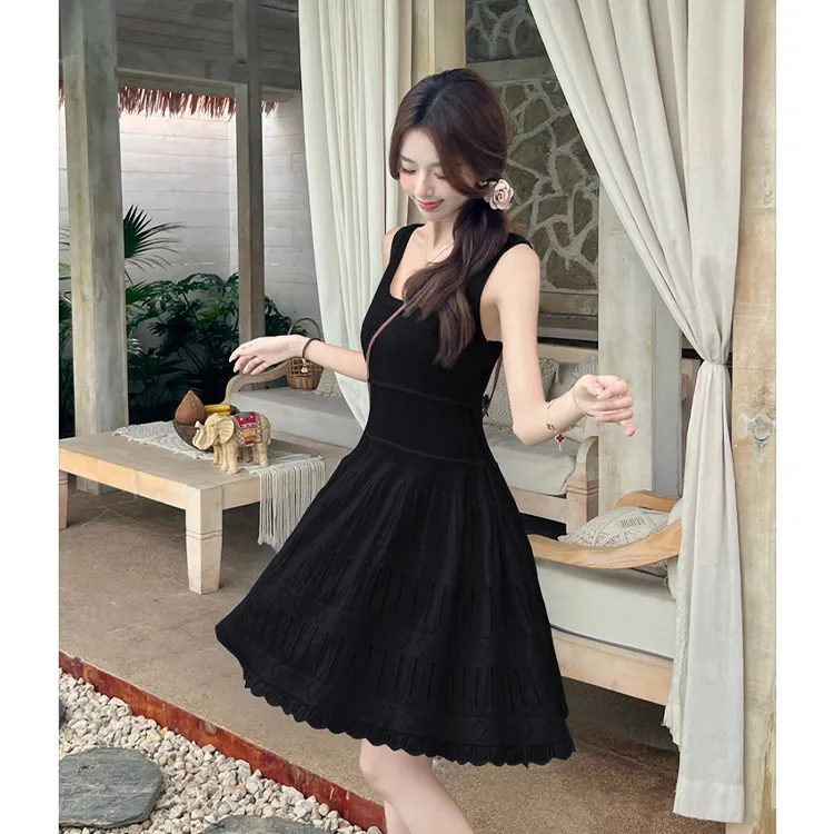 SNZX Sleeveless Dresses Women's-9