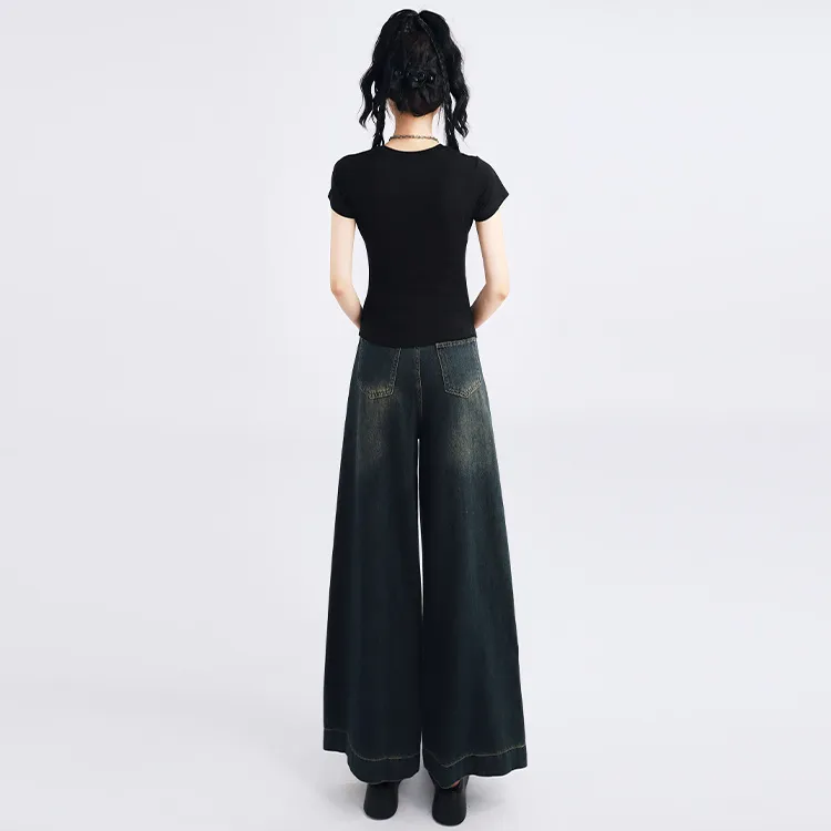 SNZX Jeans Women's Vintage Blue-2