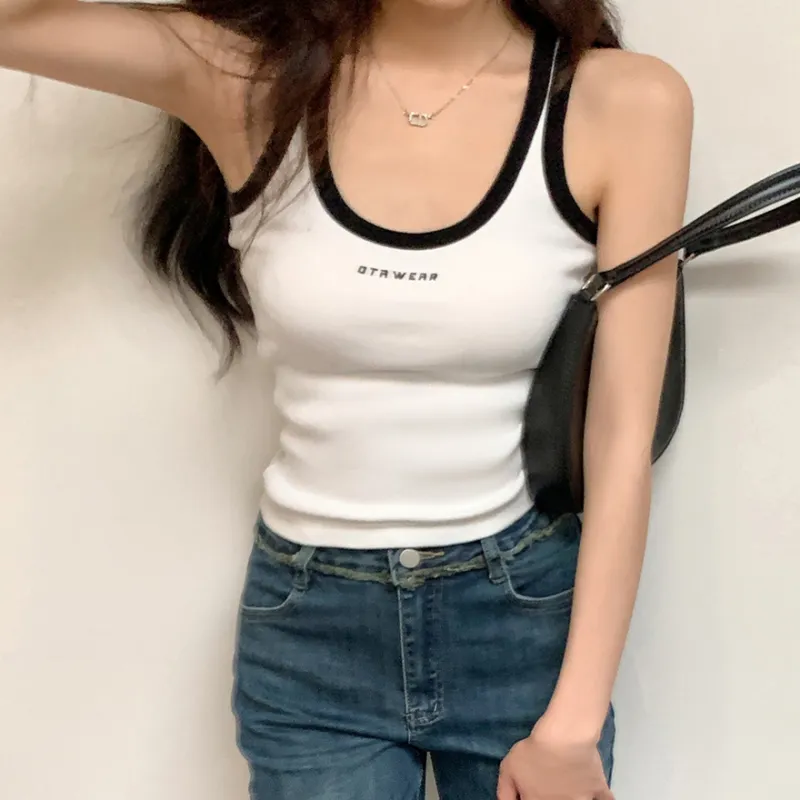 SNZX Tank Tops Women's White-4