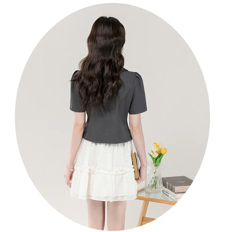 SNZX Two Piece Skirt Sets Women's-2