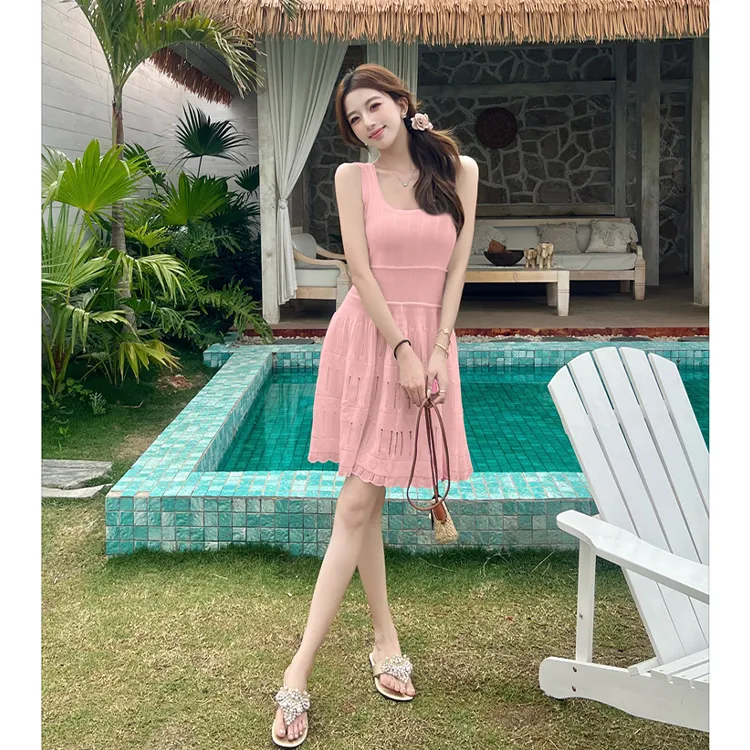 SNZX Sleeveless Dresses Women's-6