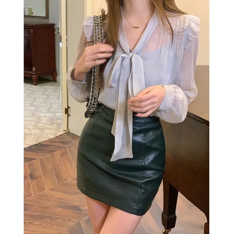 SNZX Two Piece Skirt Sets Women's-2