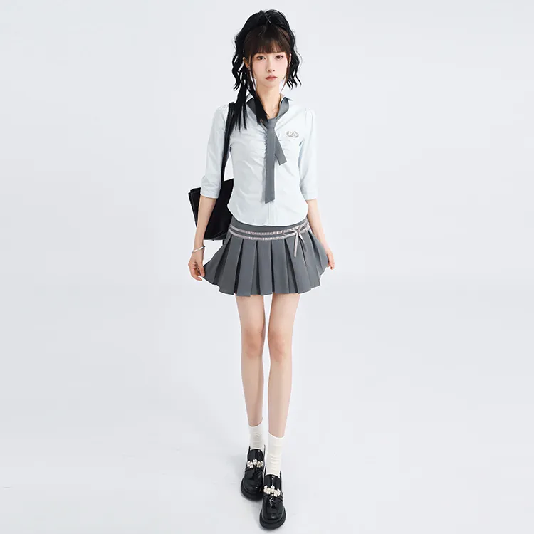 SNZX Two Piece Skirt Sets Women's-5