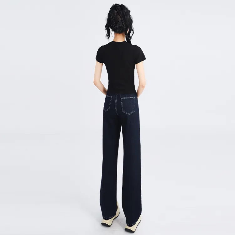SNZX Jeans Women's Dark Blue Pants-3