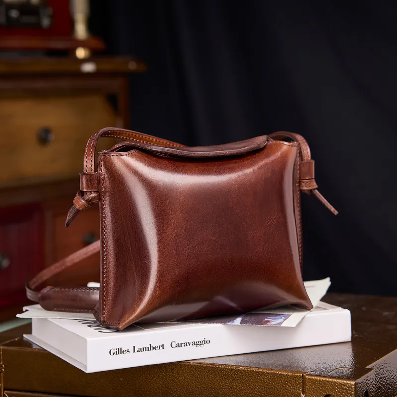 KAISER Top Grain Cow Leather Shoulder Bag Regular Women's Brown/Green/Black/Tobacco/Sunset Yellow-3