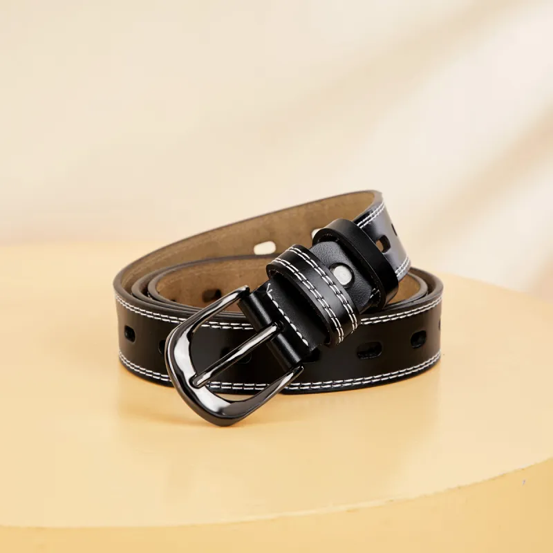 KAISER Cow Split Leather Belts Women's 2.8cm-2