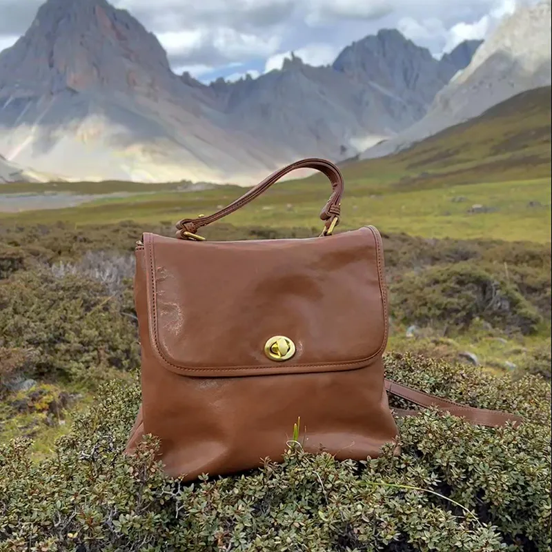 KAISER Crystal Vegetable Tanned Top Grain Cow Leather, Genuine Leather Backpack, Backpack Regular Women's Multicolor-4