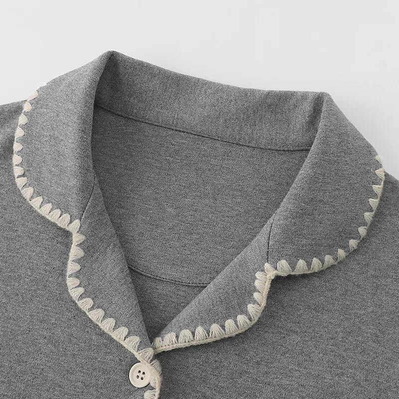 Beast's Secret Pajama Set Women's Gray Coffee-1