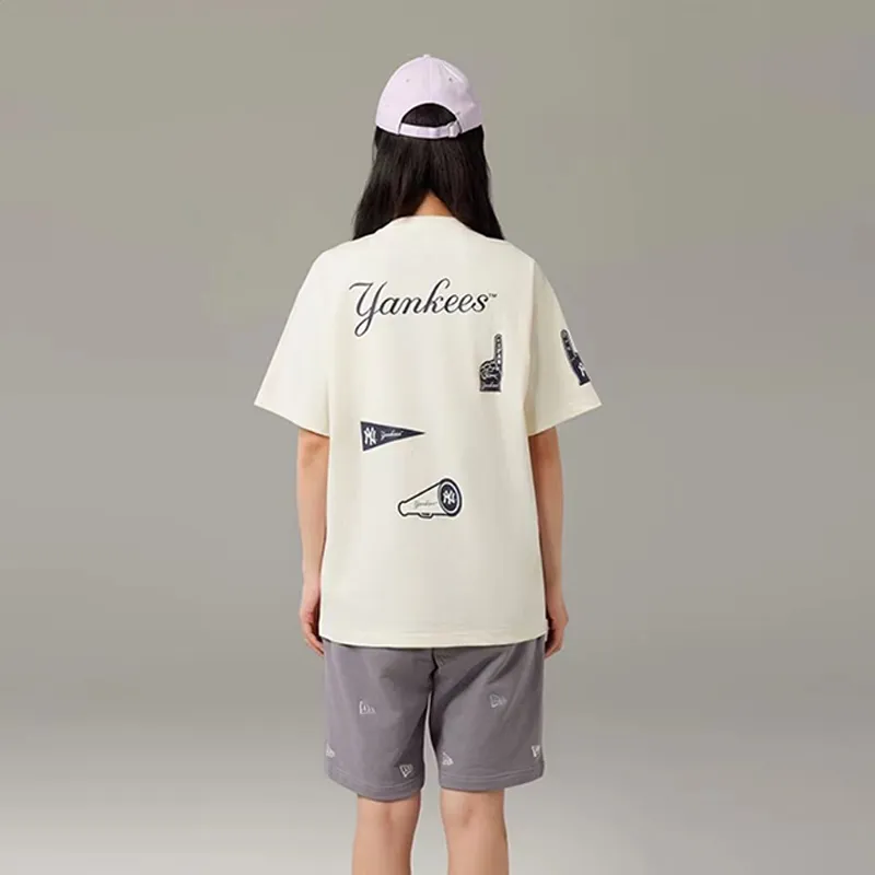 New Era T Shirt Unisex Ivory White-2