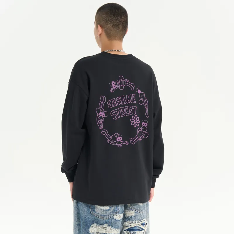 SESAME STREET Drop Shoulder Sleeve T Shirt Unisex-2