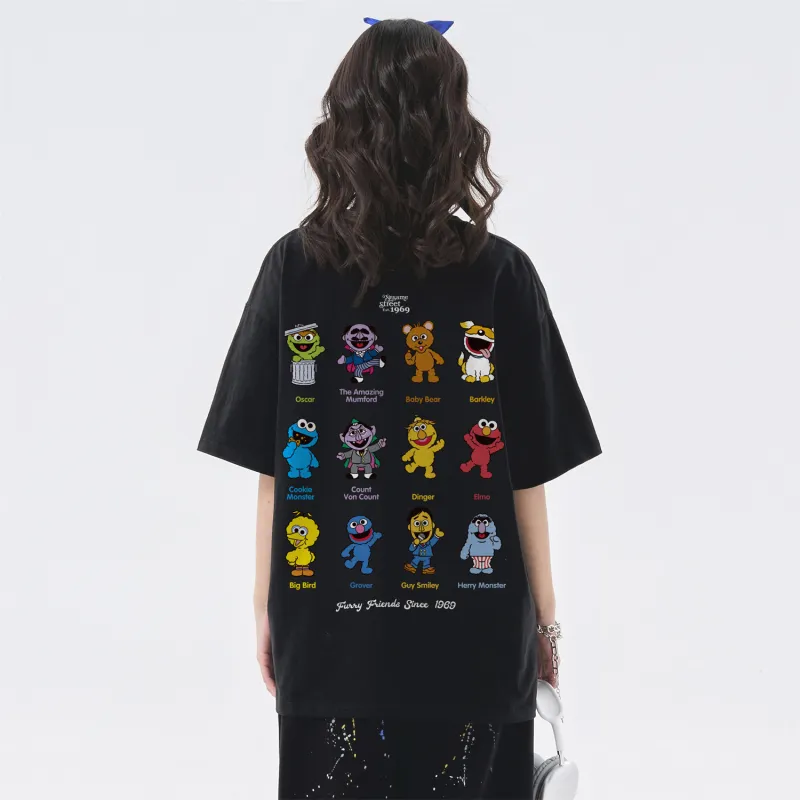 SESAME STREET T Shirt Long Sleeved Short Sleeved Unisex-2
