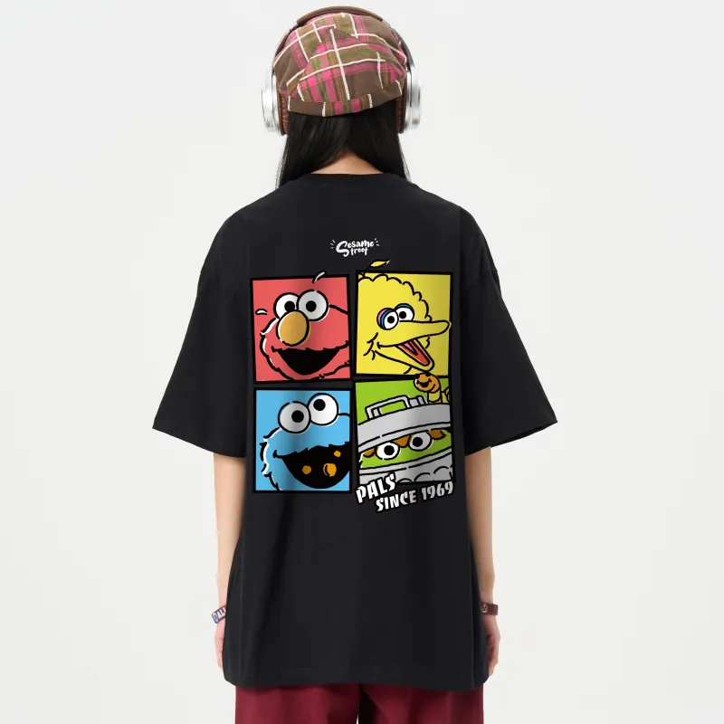 SESAME STREET T Shirt Long Sleeved Short Sleeved Optional Unisex-2
