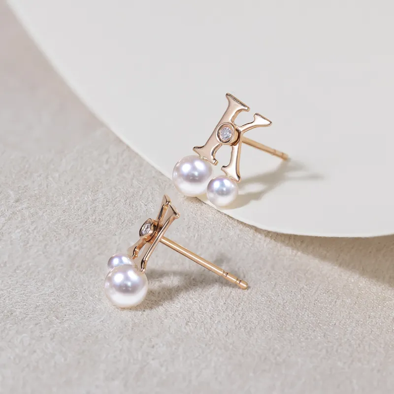 AKOYA Saltwater Pearl Stud Earrings Unisex-5