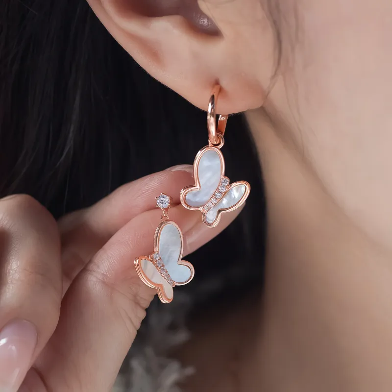 AKOYA S925 Silver Earrings Women's-2