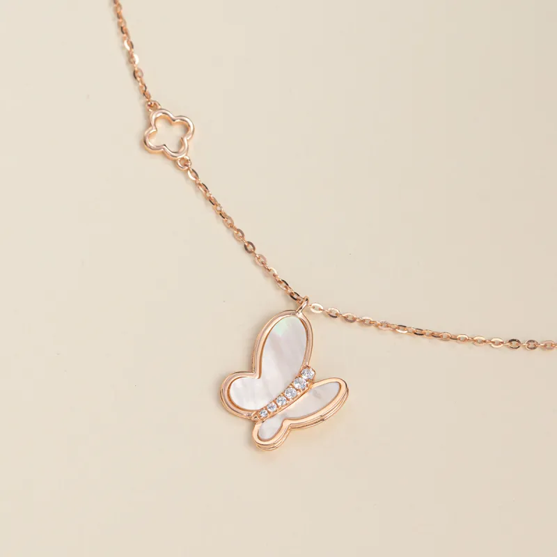 AKOYA S925 Silver Necklaces Women's-3
