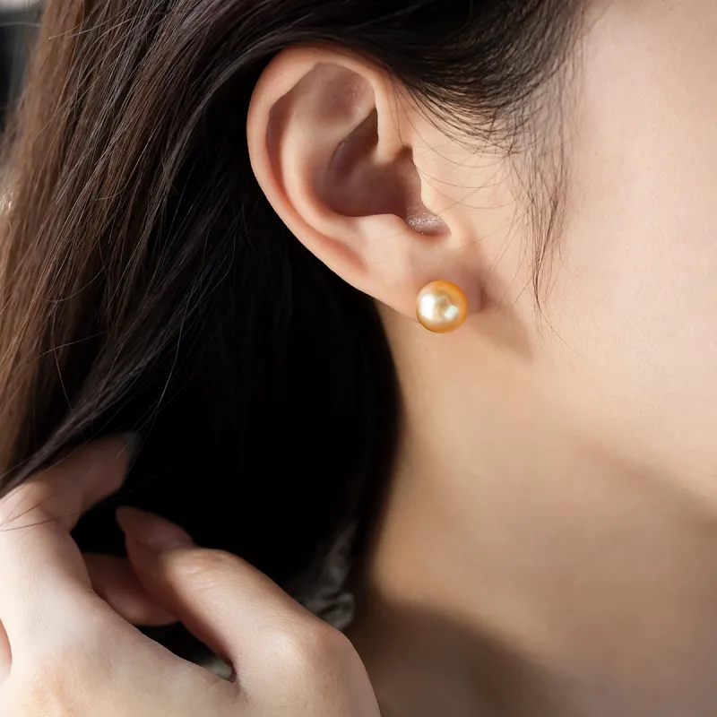 AKOYA Pearl Stud Earrings Unisex-4