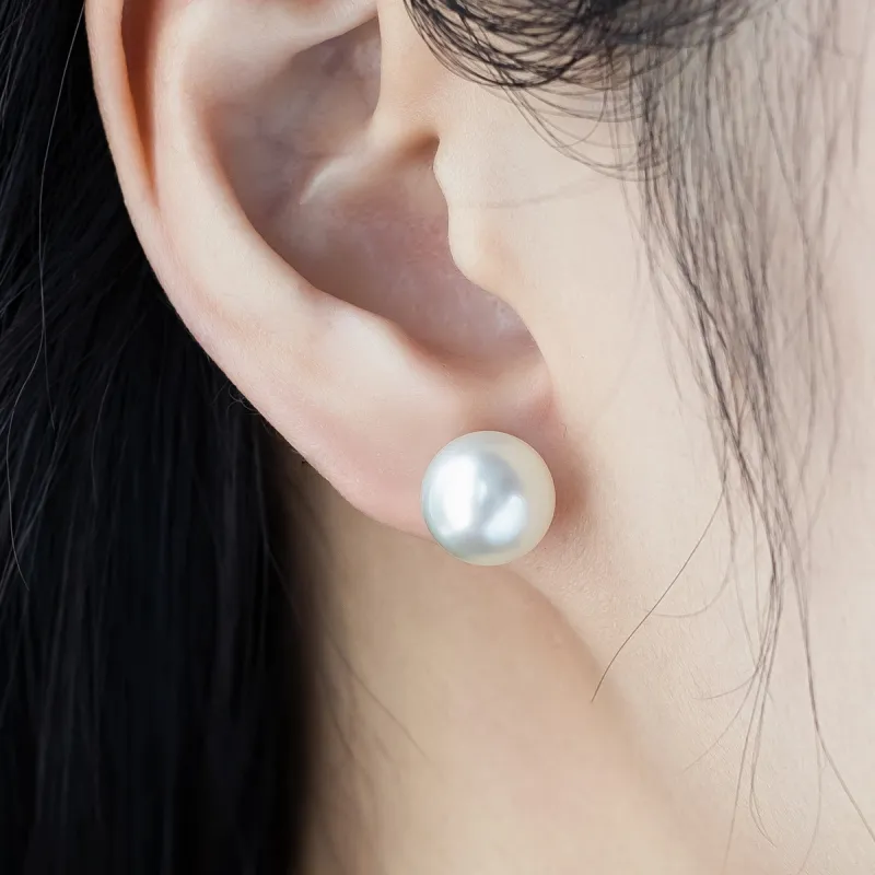 AKOYA Pearl Stud Earrings Unisex-2