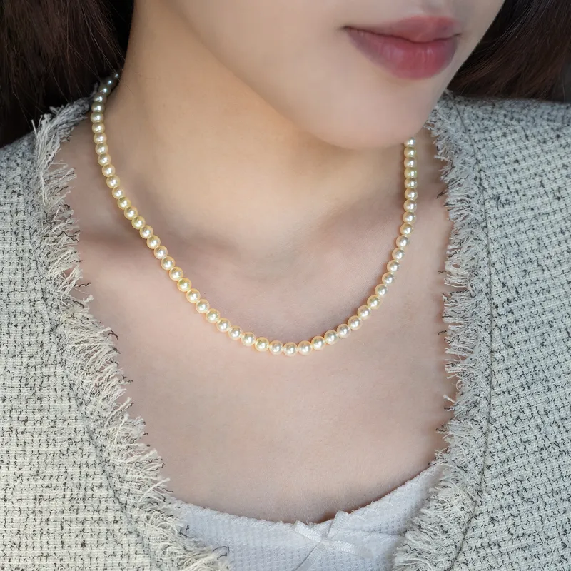 AKOYA Saltwater Pearl Necklaces Women's-3