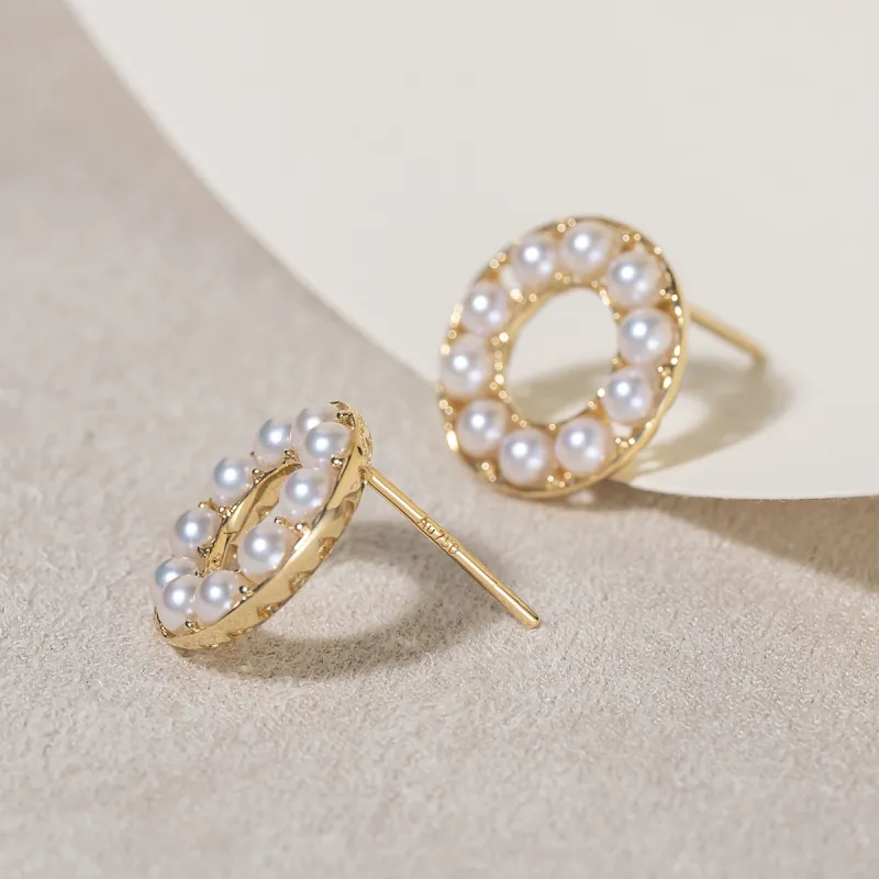 AKOYA Saltwater Pearl Earrings Women's-3
